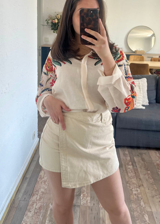 Jupe short NORVÈGE Perlannie